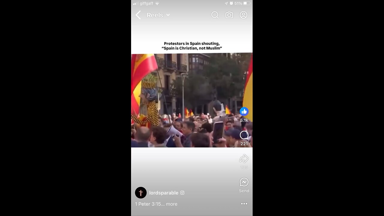 Spain is christian not muslim protest