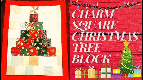 CHARM SQUARE CHRISTMAS TREE WALL HANGING