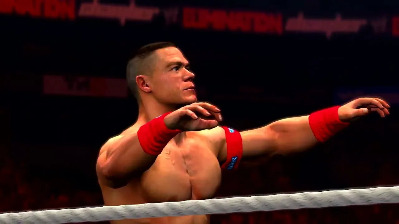 WWE '12 Gameplay John Cena vs Husky Harris