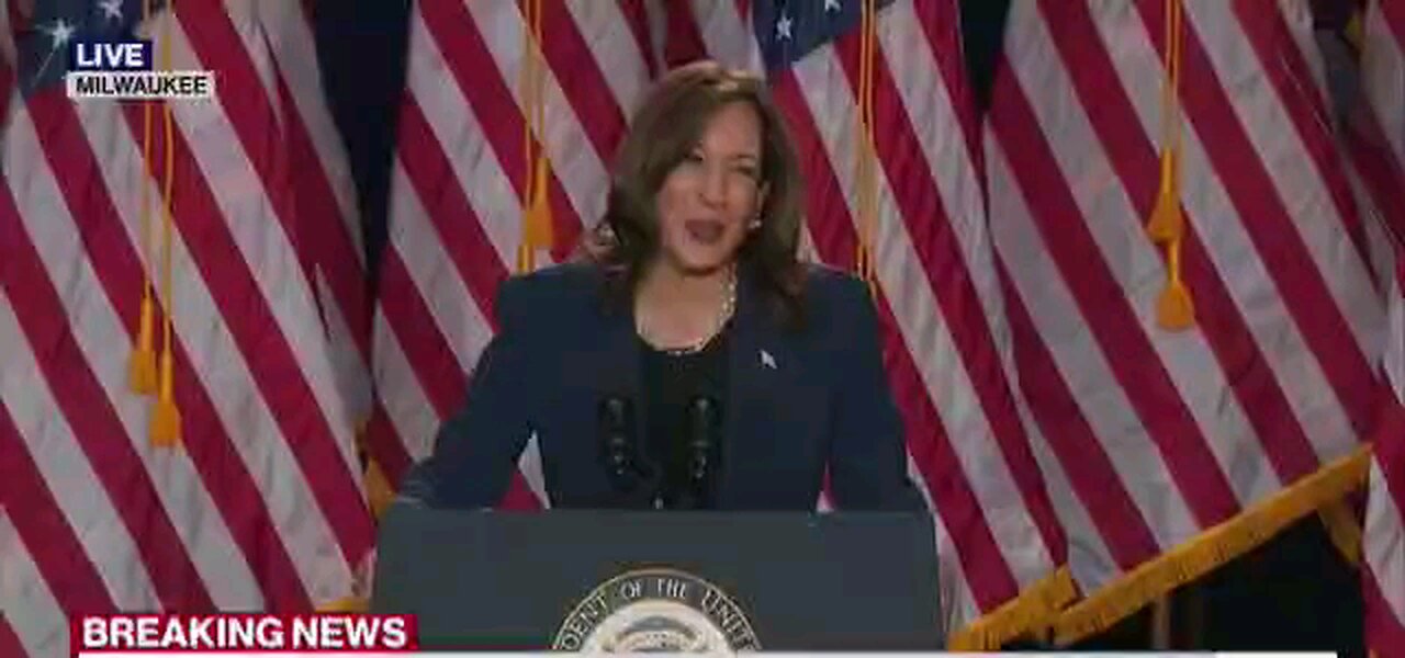 Kamala Harris First Speech Since Biden Left The Race.