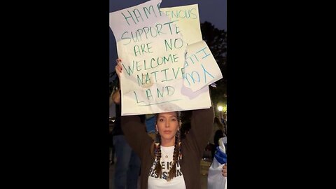 Native American Activist Tells Palestinian Protesters They're Not Welcome On Native Land