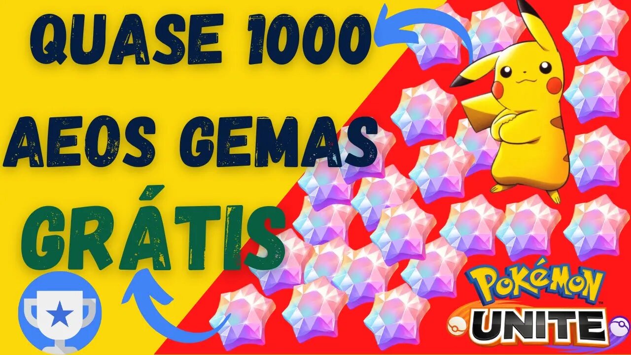 COMO CONSEGUIR AEOS GEMAS NO POKÉMON UNITE GRÁTIS