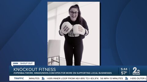Knockout Fitness holding outdoor workout classes