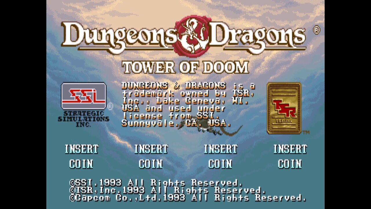 Dungeons & Dragons Tower of Doom Arcade Game, Capcom 1993, long play