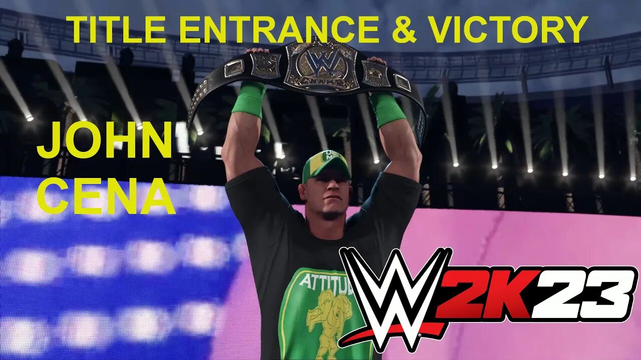 TITLE ENTRANCE & VICTORY JOHN CENA WWE 2K23