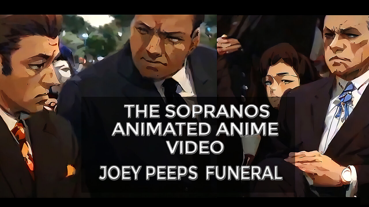 The Sopranos Joey Peeps Funeral (Anime Animation) Kaiber AI #thesopranos #tonysoprano #animeanimation