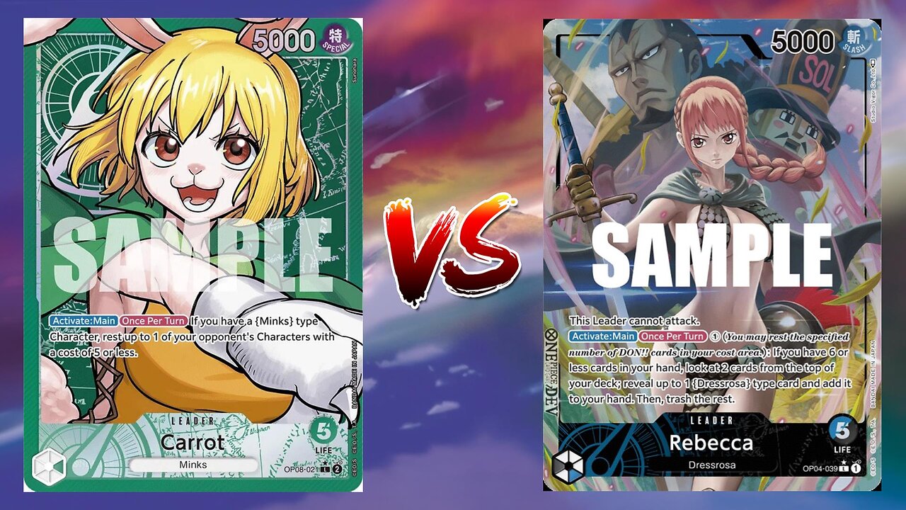 One Piece TCG Carrot VS Rebecca!!