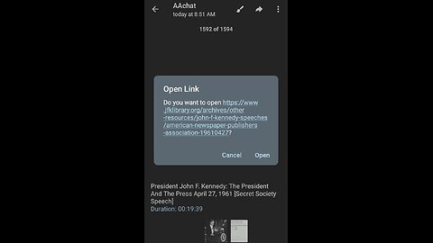 Documentary: John F. Kennedy's Secret Society Speech