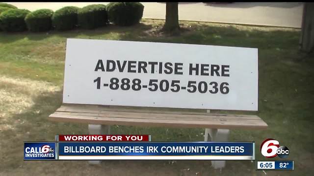 Illegal bench billboards irk community leaders