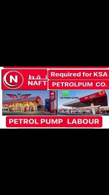 Pitrol Pum Helper Job Saudi Arabia #job