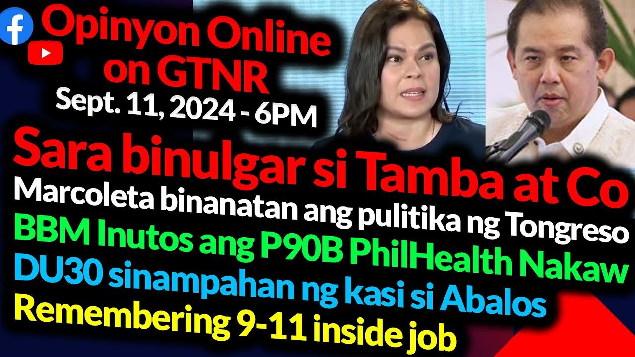 Sara Duterte Binulgar si Tambaloslos at Co | BBM Inutos ang Nakaw? | GTNR with Ka Mentong and Ka Ado