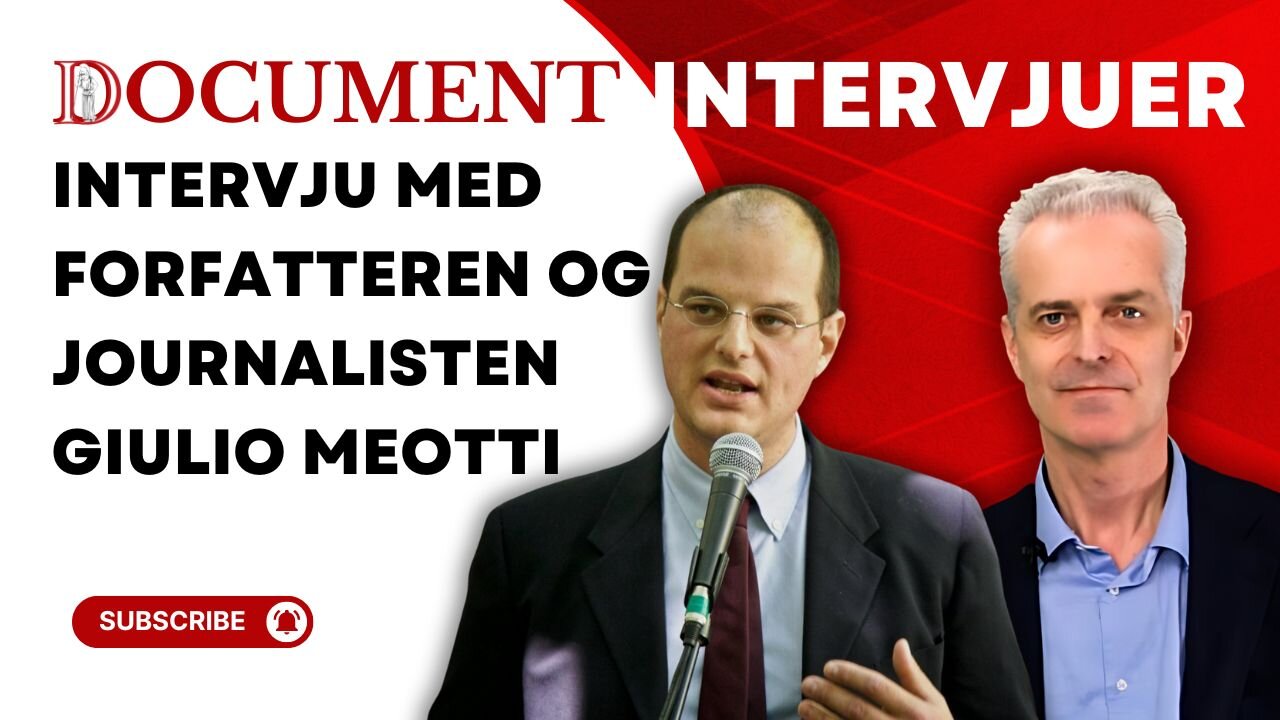 Intervju med forfatteren og journalisten Giulio Meotti | Document intervjuer