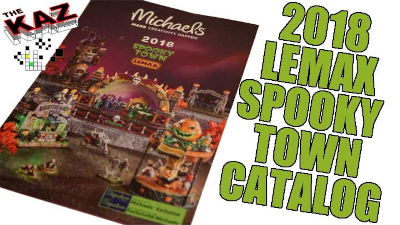 2018 Michael's Lemax Spooky Town Halloween Catalog