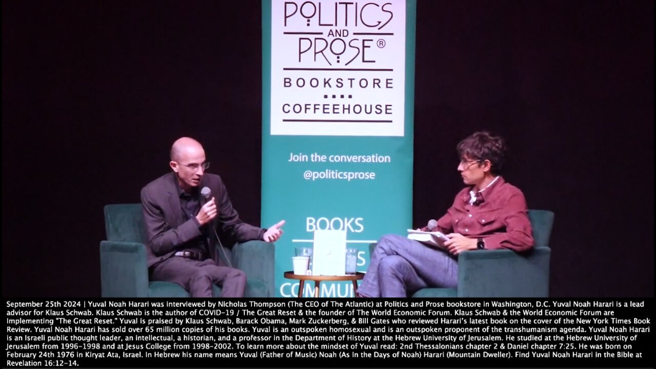 Yuval Noah Harari | "Christianity Which Sees Itself As the Religion of Love Was Responsible for More Violence Than Any Other Religion In History." - Yuval Noah Harari (9/25/24) Is Yuval Noah Harari the False Prophet?