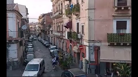The View from Our Apartment in Catania, Sicily