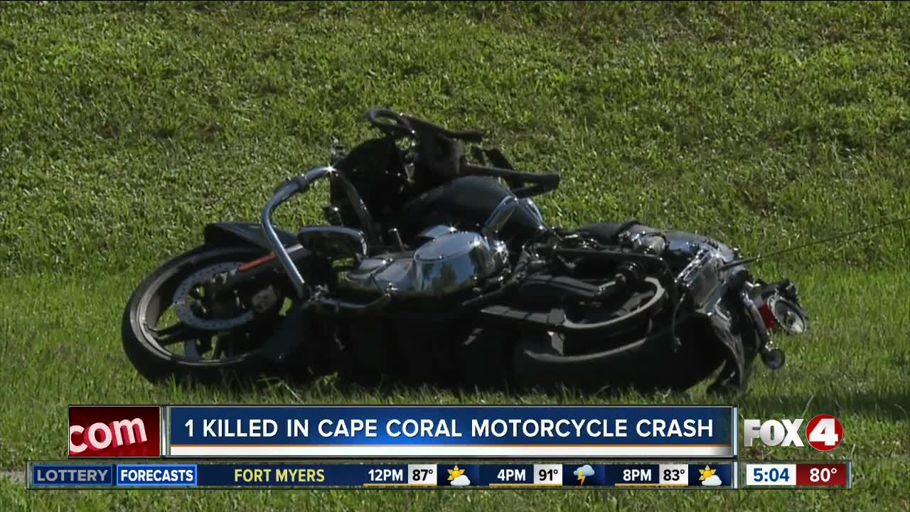 Motorcyclist killed in crash Saturday in Cape Coral