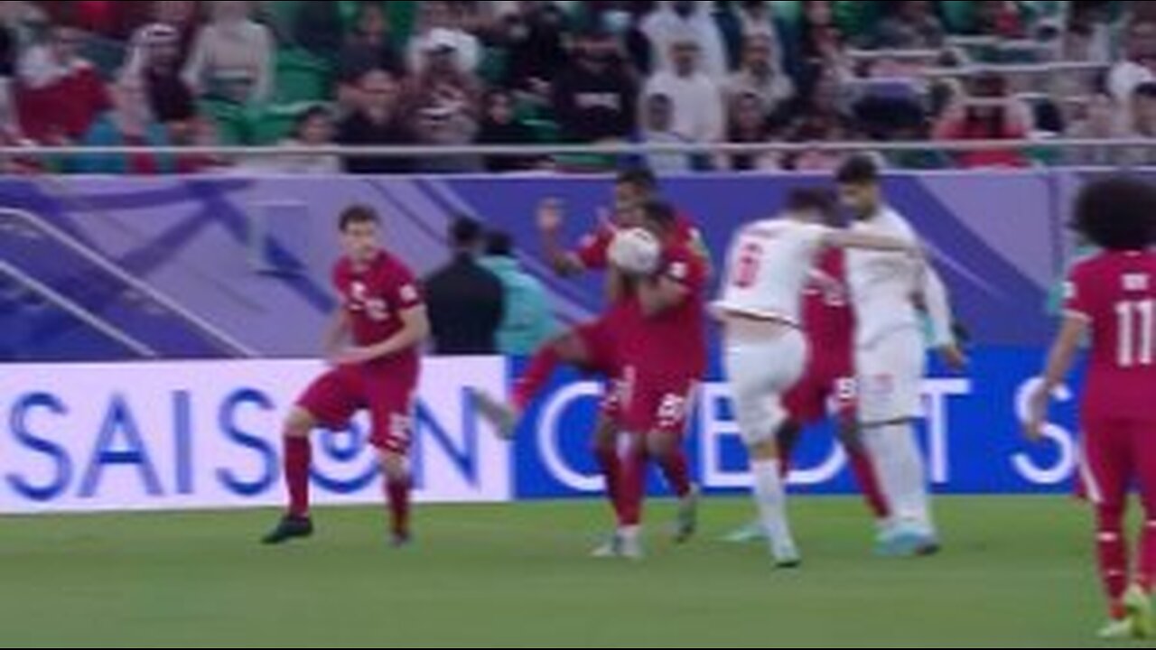 هند بازیکن قطر،اعلام پنالتی به سود ایران