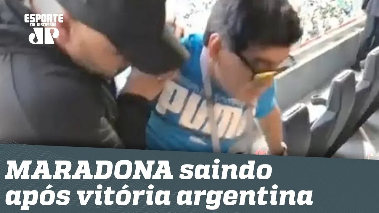 OLHA como MARADONA ficou após ARGENTINA 2 x 1 NIGÉRIA!