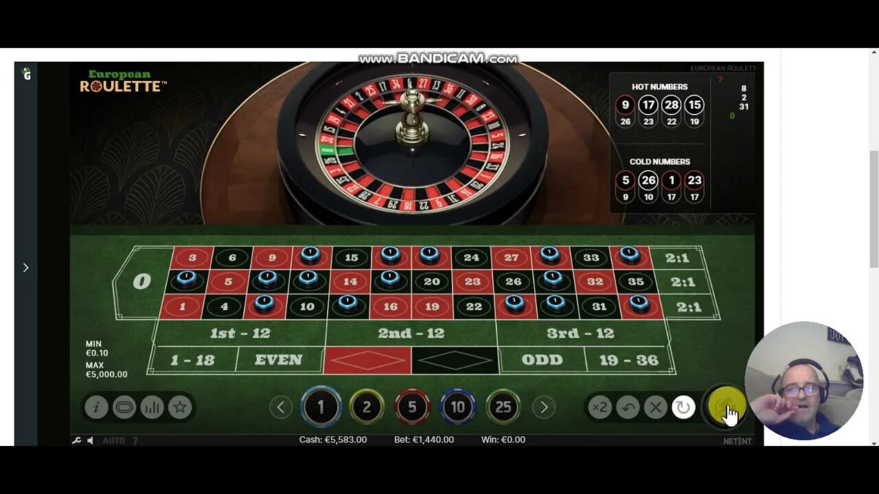 Race track betting on roulette destroying numbers !! -- £5k to £10k in 5 mins !! - No tracker used