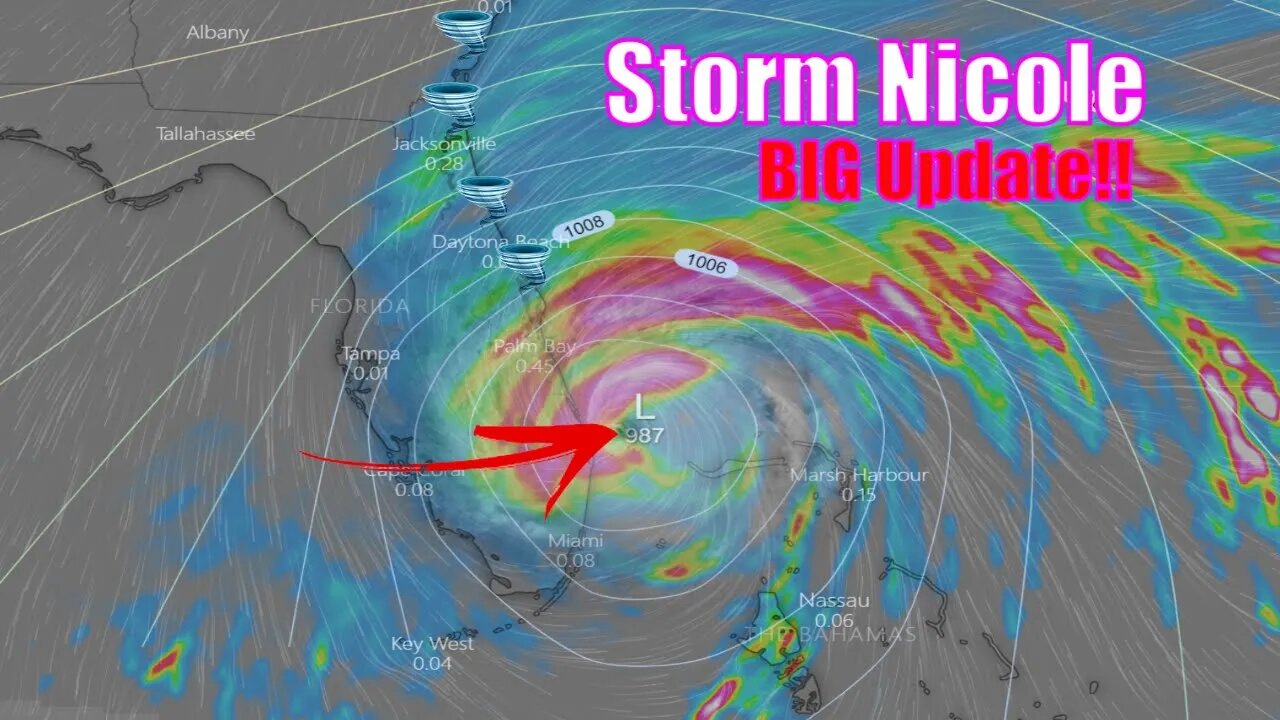 Storm Nicole BIG Update!! - The WeatherMan Plus