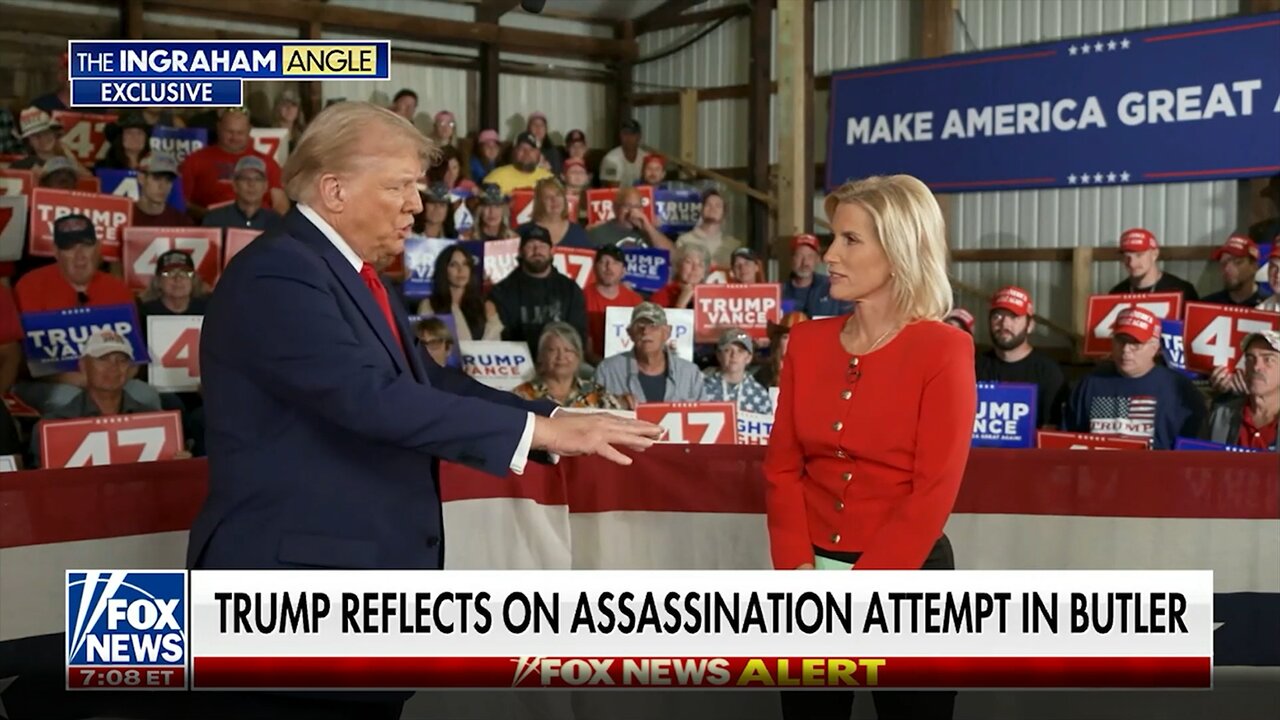 President Trump at Butler Rally (Ingraham Angle Full Interview)