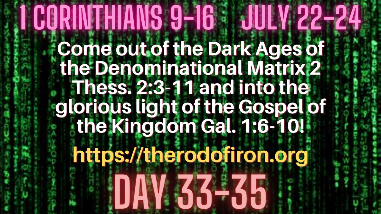 1 Cor. 14. Q. 14. What is the great spiritual gift we were missing in the Matrix?"