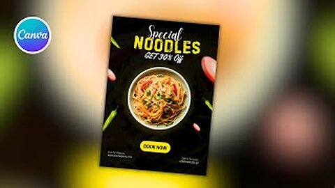 Amazing Poster Designing In Canva l easy canva l Canva tutorial l Food Poster