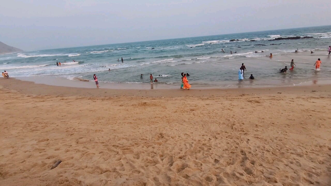 Indian beach 🏖️ | Real Indian beach vlog | yesterday we went to beach nearby my home