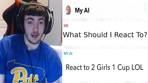I asked Snapchat AI what I should react to and it said this...