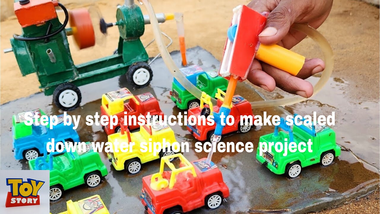 Step by step instructions to make scaled down water siphon science project