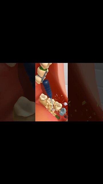 asmr mouth wash deep cleaning | mouth wax removal #shorts