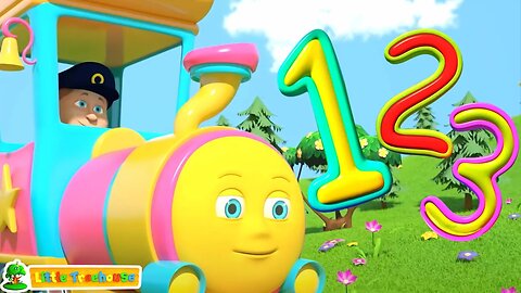 Numbers Train | Kindergarten Rhymes & Learning Videos | Children's Music | Kids Cartoon Videos