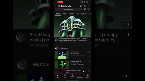 Mr. blindbandit wants to tell y’all some thing #shorts #trending #subscribe #blindawareness