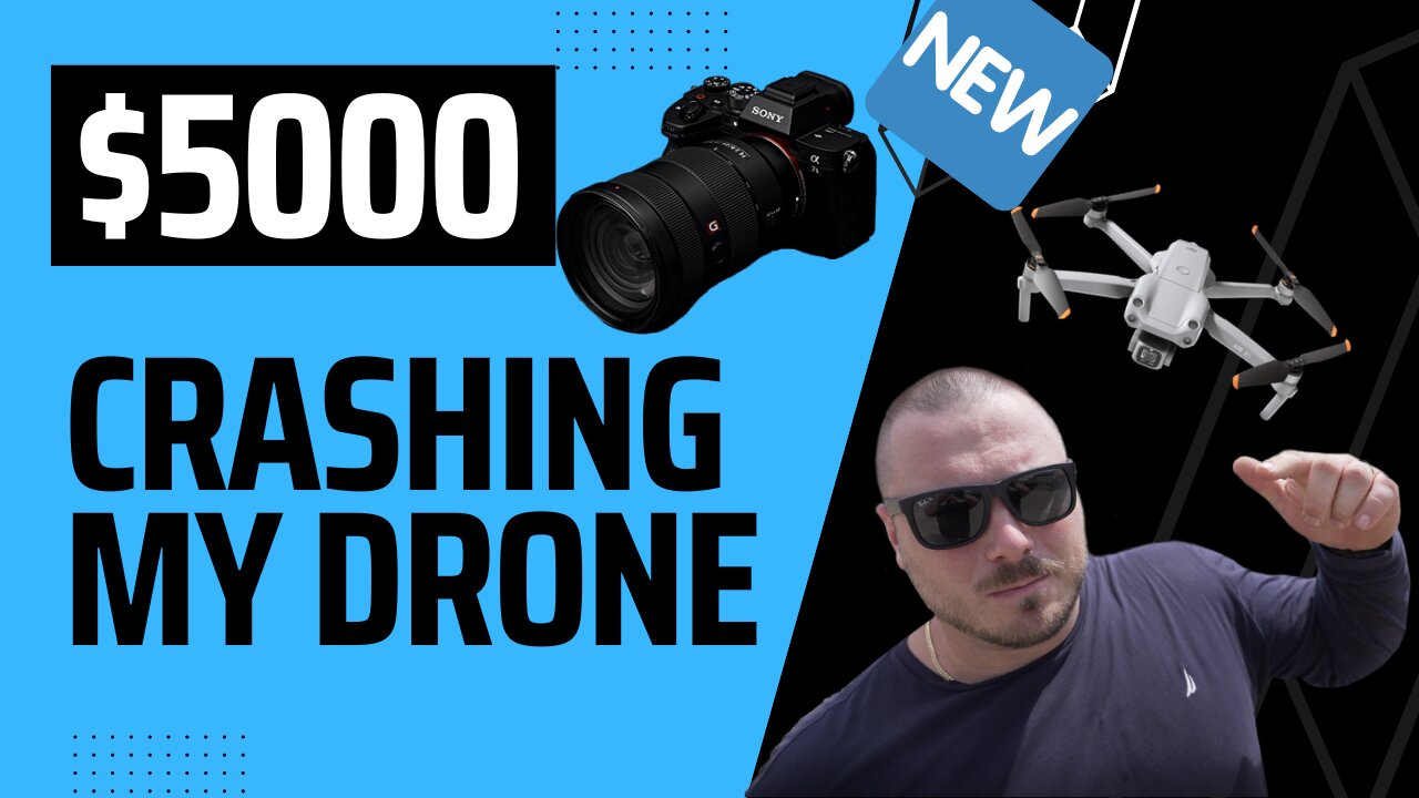 Wrecking My $1000 DJI Drone Instantly! | $5000 YouTube Camera Setup| New Camera Sony A7Siii