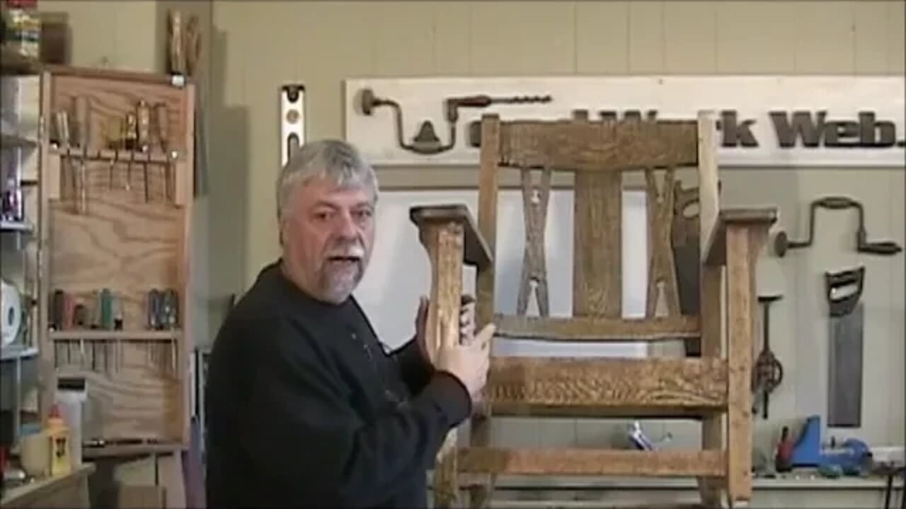 Restoring an Antique Rocking Chair - A Woodworkweb woodwoking video