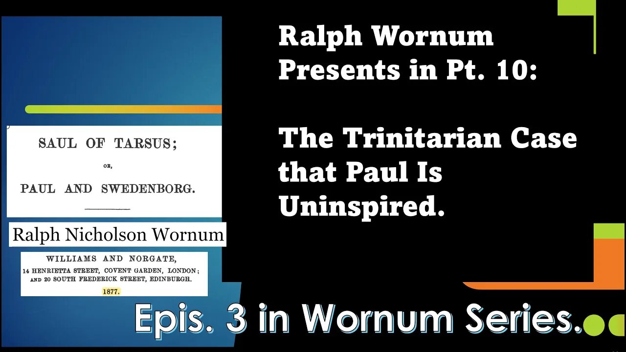 Warnum #3 Trinittarian proof Paul false