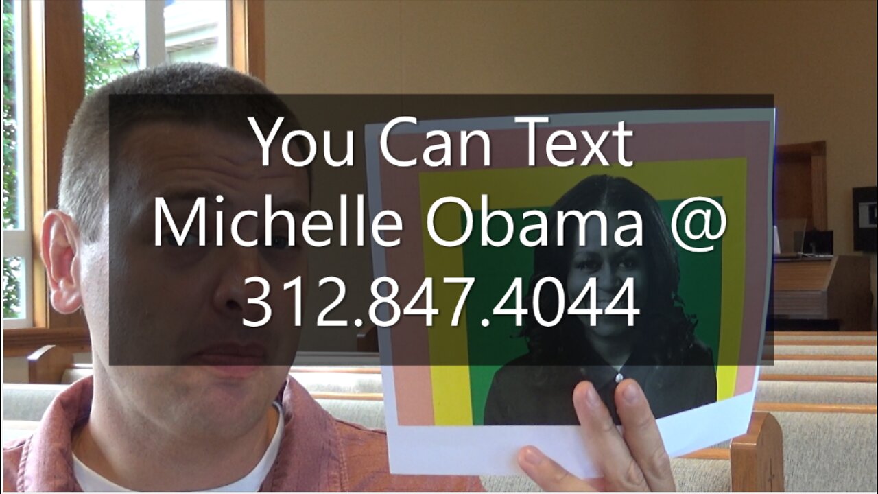 You Can Text Michelle Obama @ 312.847.4044