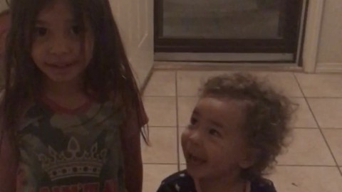 When You See Who's Walking in Behind These Girls, You'll See Why Mom is Crying Behind the Camera