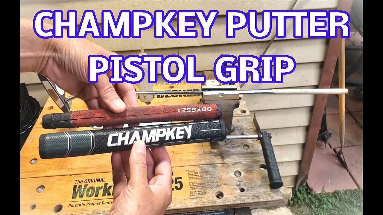 Install on the Gray CHAMPKEY Pistol Golf Putter Grip