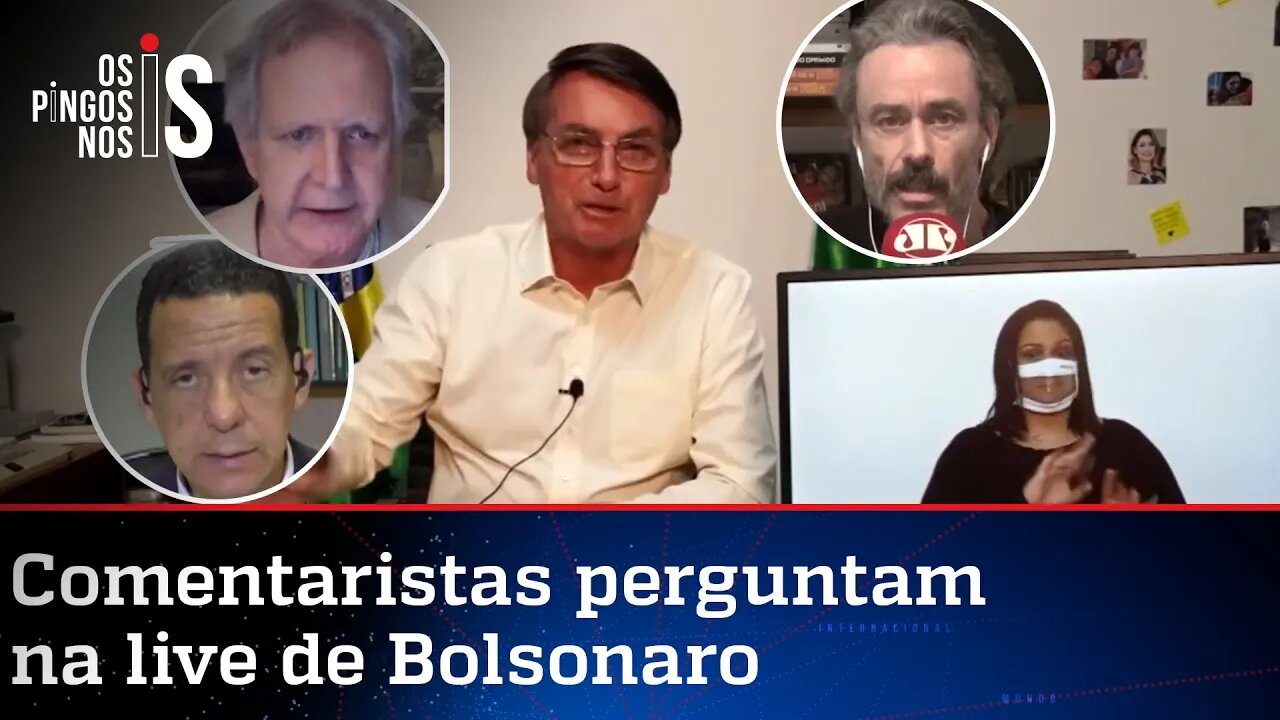 EXCLUSIVO: Entrevista durante a live de Jair Bolsonaro de 16/07/20