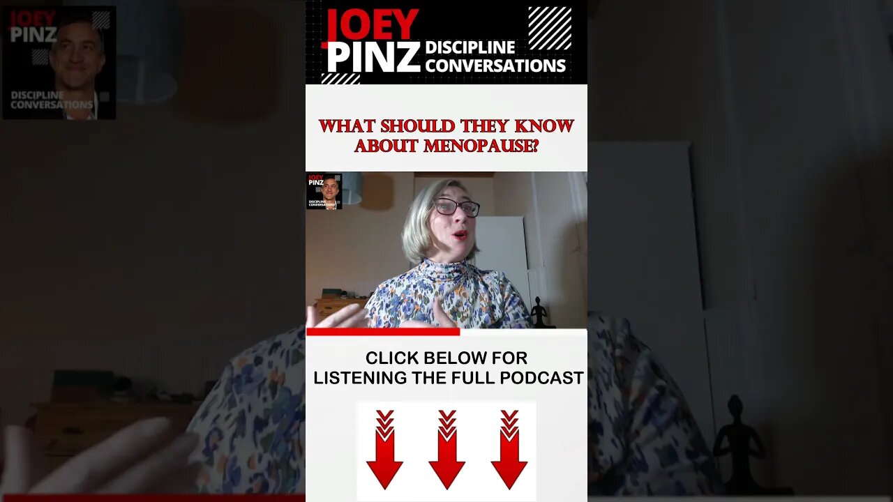 #162 Clarissa Kristjansson: Menopause Mentor| Joey Pinz Discipline Conversations #shorts