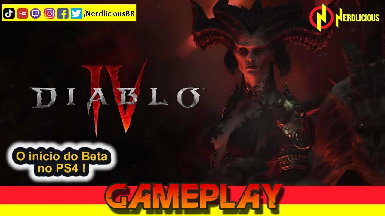 🎮 GAMEPLAY! Jogamos o Beta de DIABLO IV no PS4! Será que tá legal? Confira nossa Gameplay!