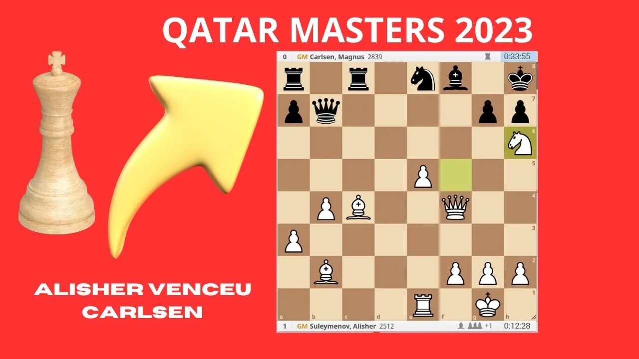 QATAR MASTERS 2003 SULEYMENOV ALISHER VENCEU MAGNUS CARLSEN ROUND 2 - XADREZ COM MUSICA