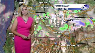 Saturday looking sunny and breezy, showers possible late Sunday