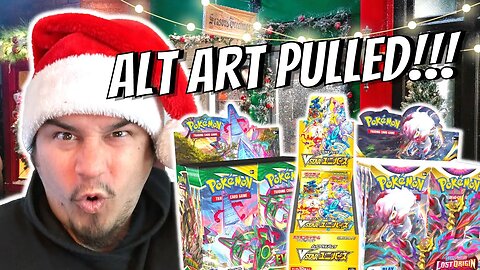 Opening 100 POKEMON PACKS ON CHRISTMAS To Pull This Alternate Art