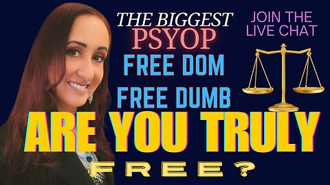 LIVE TONIGHT 7PM PST - Are We Truly Free? Wake Up to Reality!