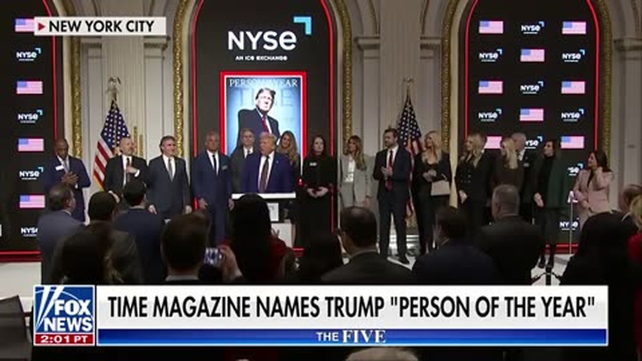 &apos;The Five&apos;: Trump named Time &apos;Person of the Year,&apos; rings NYSE bell