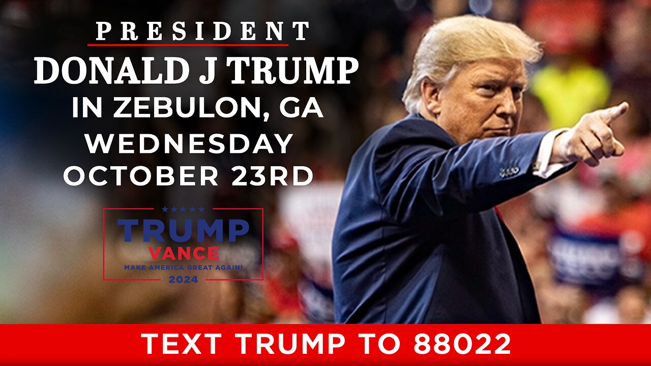 LIVE: President Trump in Zebulon, GA