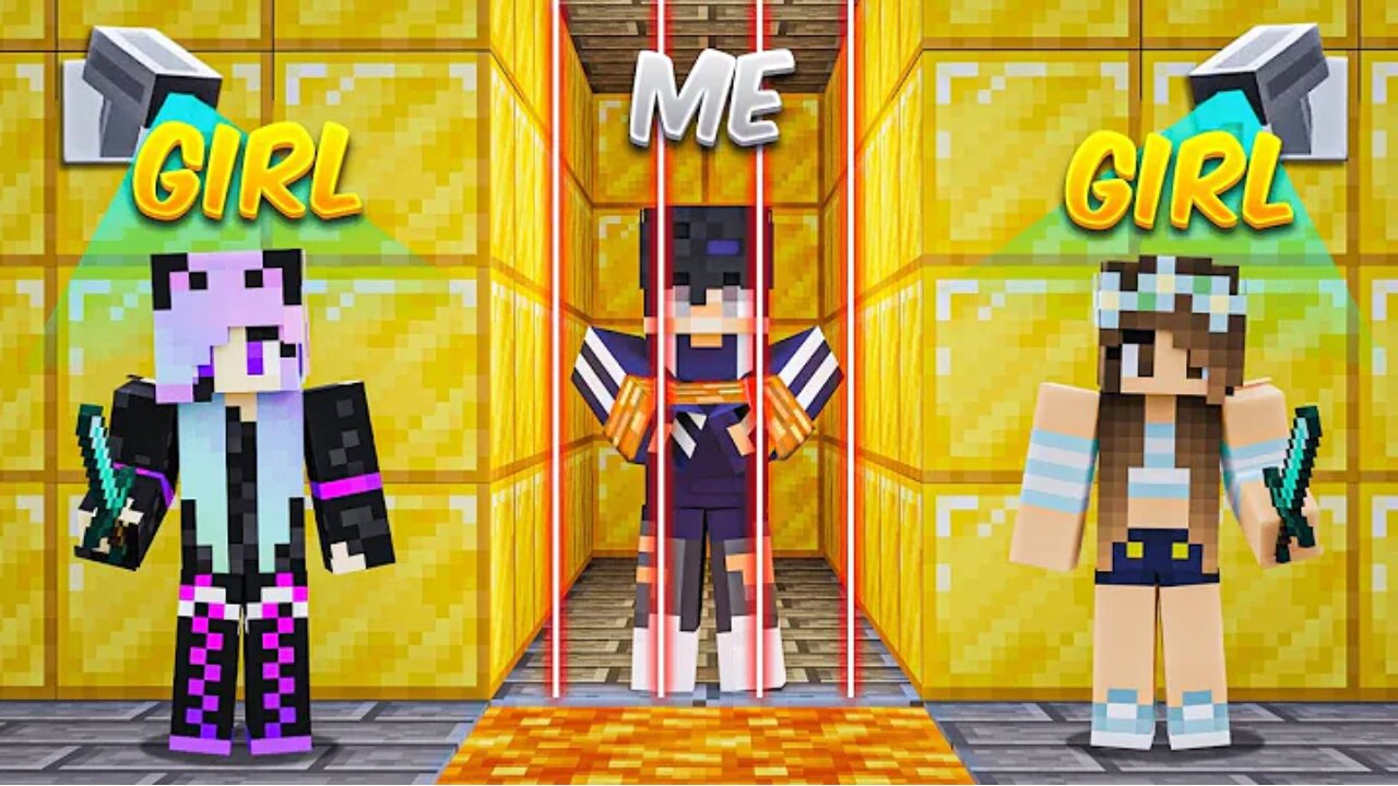 I Got TRAPPED in the GIRLS ONLY Server in Minecraft!