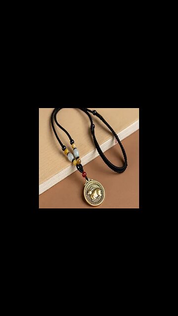 12 CHINESE ZODIAC BLESSING WEALTH FORTUNE NECKLACE PENDANT